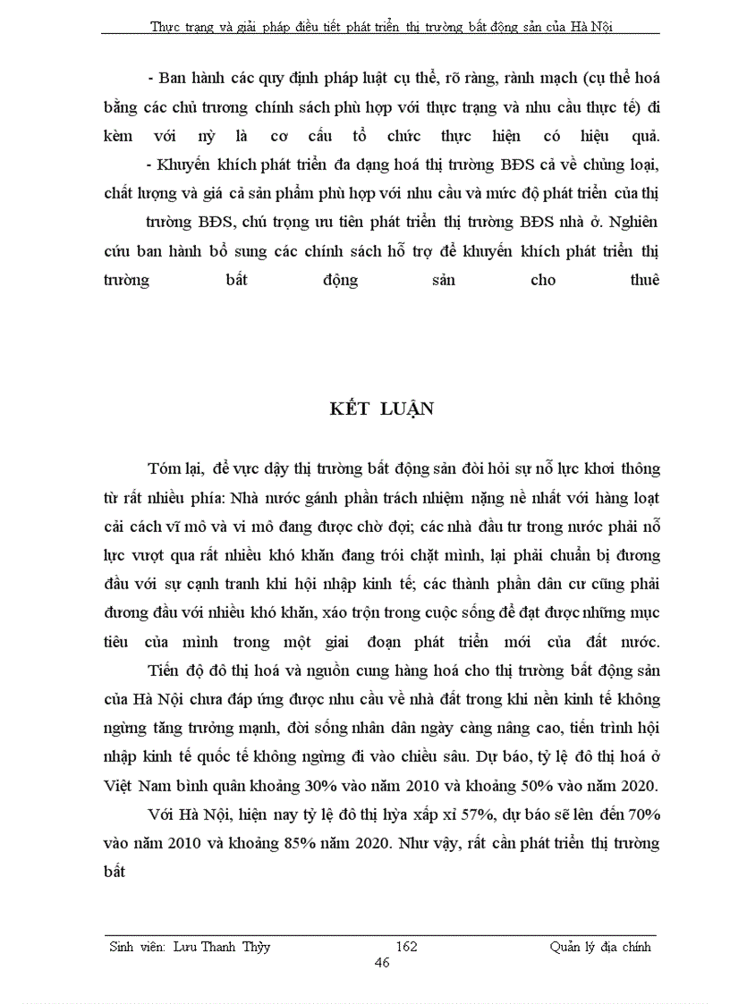 image for page Thực trạng và giải pháp điều tiết phát triển thị trường bất động sản của Hà Nội