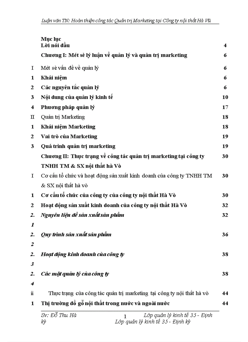 image for page Hoàn thiện công tác quản trị marketing tại cụng ty TNHH thương mại và sản xuất nội thất Hà Vũ