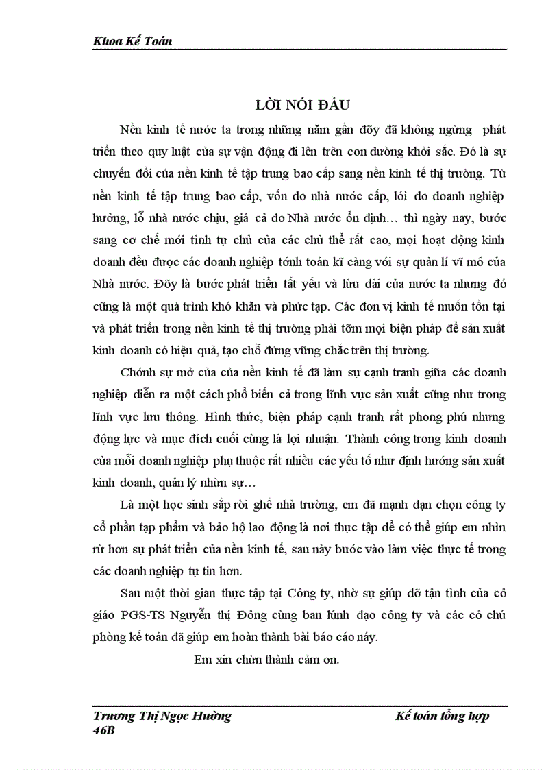 image for page Tình hình kinh doanh và quản lý tại Công ty Cổ phần Tạp phẩm và Bảo hộ lao động.