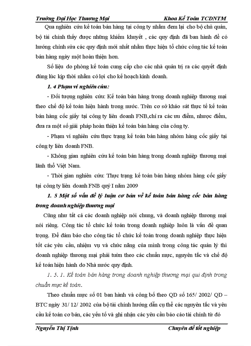 image for page Hoàn thiên phương pháp kế toán nghiệp vụ bán hàng nhóm hàng chủ yếu (cốc giấy) tại công ty liên doanh FNB – chi nhánh Hà Nội