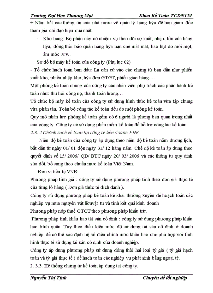 image for page Hoàn thiên phương pháp kế toán nghiệp vụ bán hàng nhóm hàng chủ yếu (cốc giấy) tại công ty liên doanh FNB – chi nhánh Hà Nội