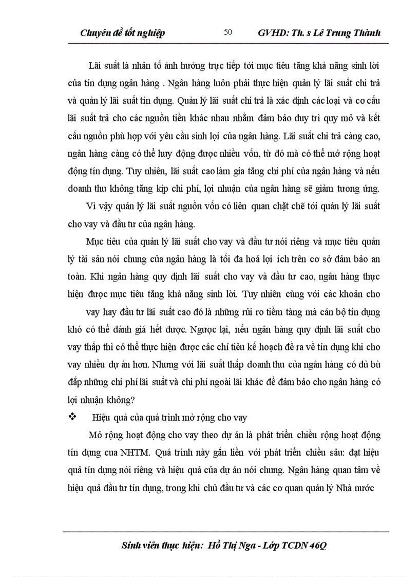 image for page Nâng cao chất lượng hoạt động cho vay theo dự án đầu tư tại Chi nhánh NHCT Bến Thuỷ
