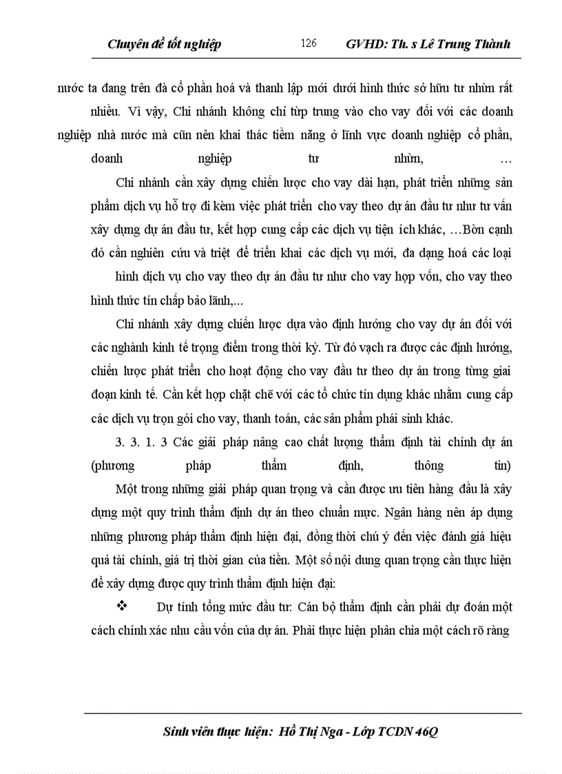 image for page Nâng cao chất lượng hoạt động cho vay theo dự án đầu tư tại Chi nhánh NHCT Bến Thuỷ