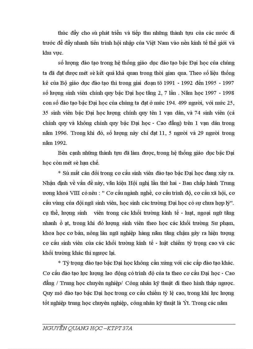 image for page Một số kiến nghị về chính sách hỗ trợ kinh tế nhằm điều chỉnh cơ cấu sinh viên đào tạo bậc đại học cho phù hợp với yêu cầu phát triển kinh tế của Việt nam trong thời gian tới