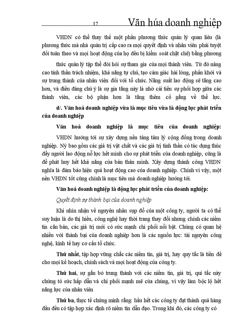 image for page Các nội dung chính của văn hóa doanh nghiệp