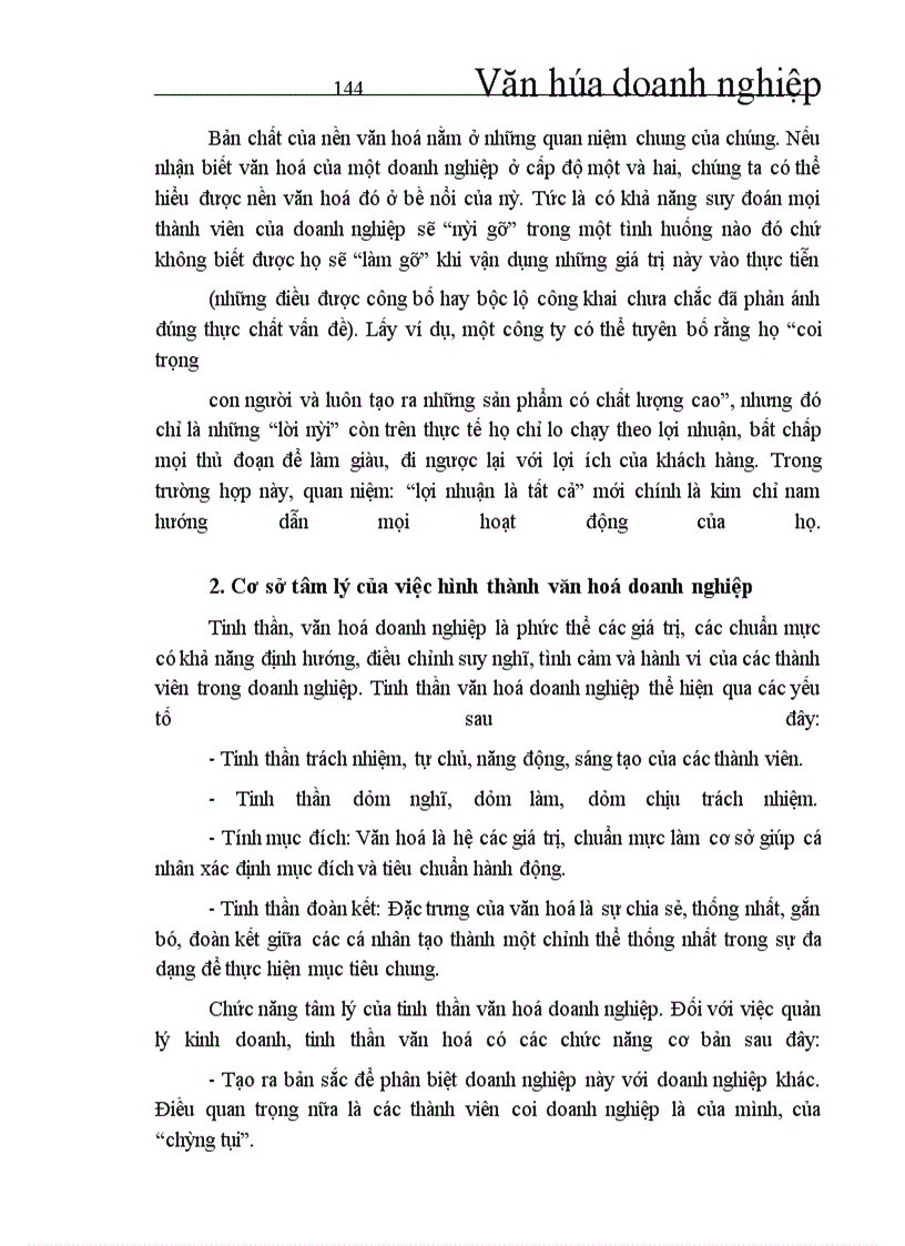 image for page Các nội dung chính của văn hóa doanh nghiệp