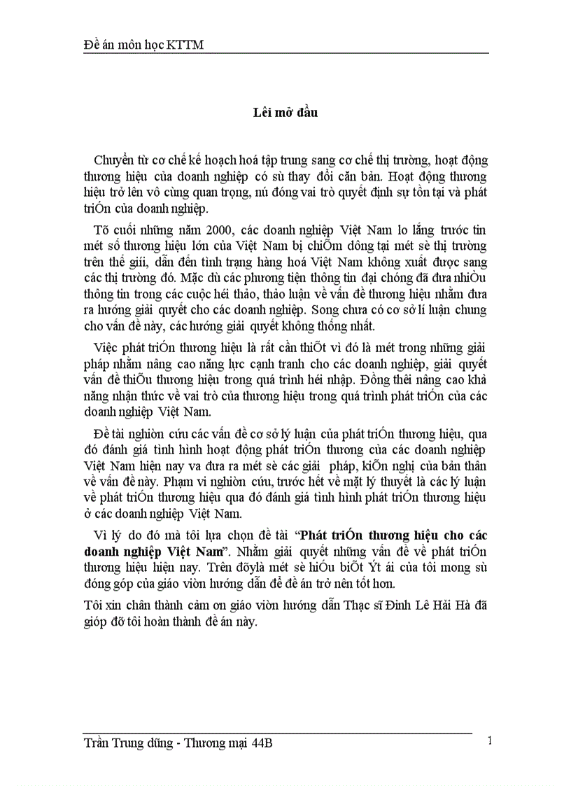 image for page Phát triển thương hiệu cho các doanh nghiệp Việt Nam