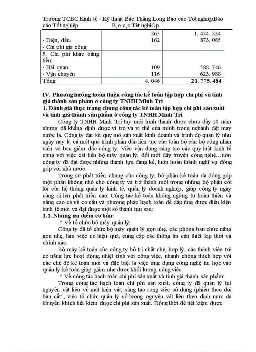 image for page Kế toán tập hợp chi phớ sản xuất và tính giá thành sản phẩm tại công ty TNHH Minh Trí