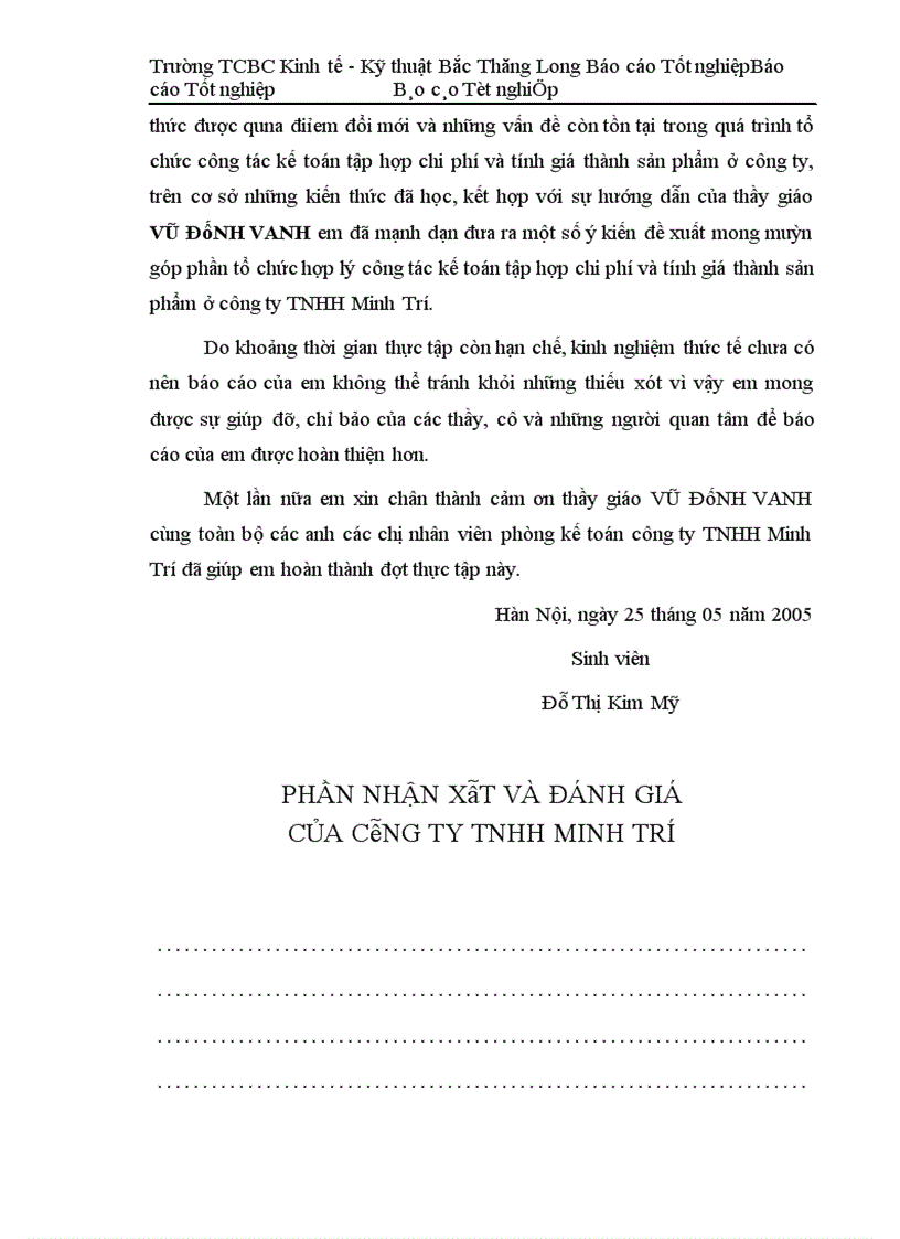 image for page Kế toán tập hợp chi phớ sản xuất và tính giá thành sản phẩm tại công ty TNHH Minh Trí