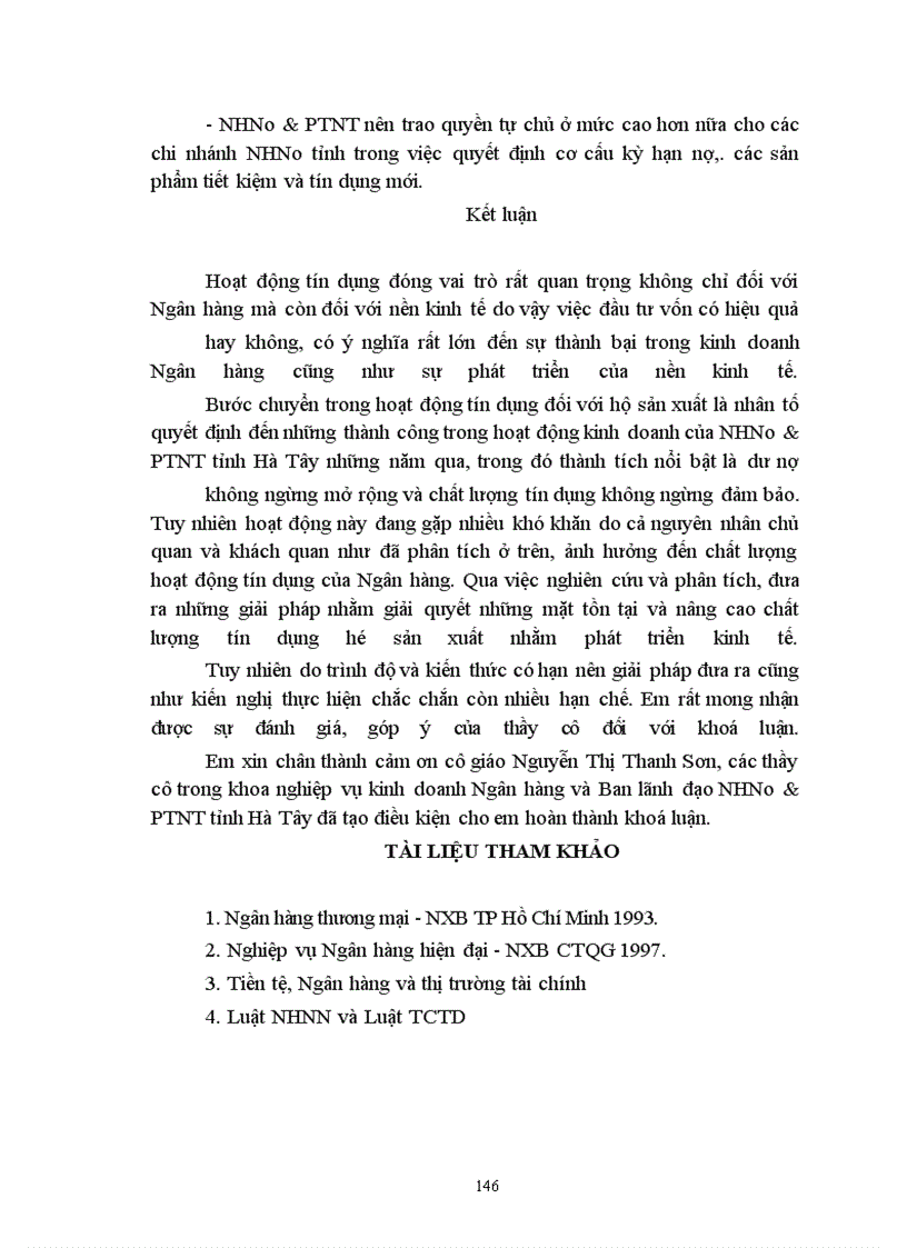 image for page Giải pháp nâng cao chất lượng tín dụng nhằm góp phần phát triển kinh tế hộ sản xuất tại NHNo & PTNT huyện Từ Liêm