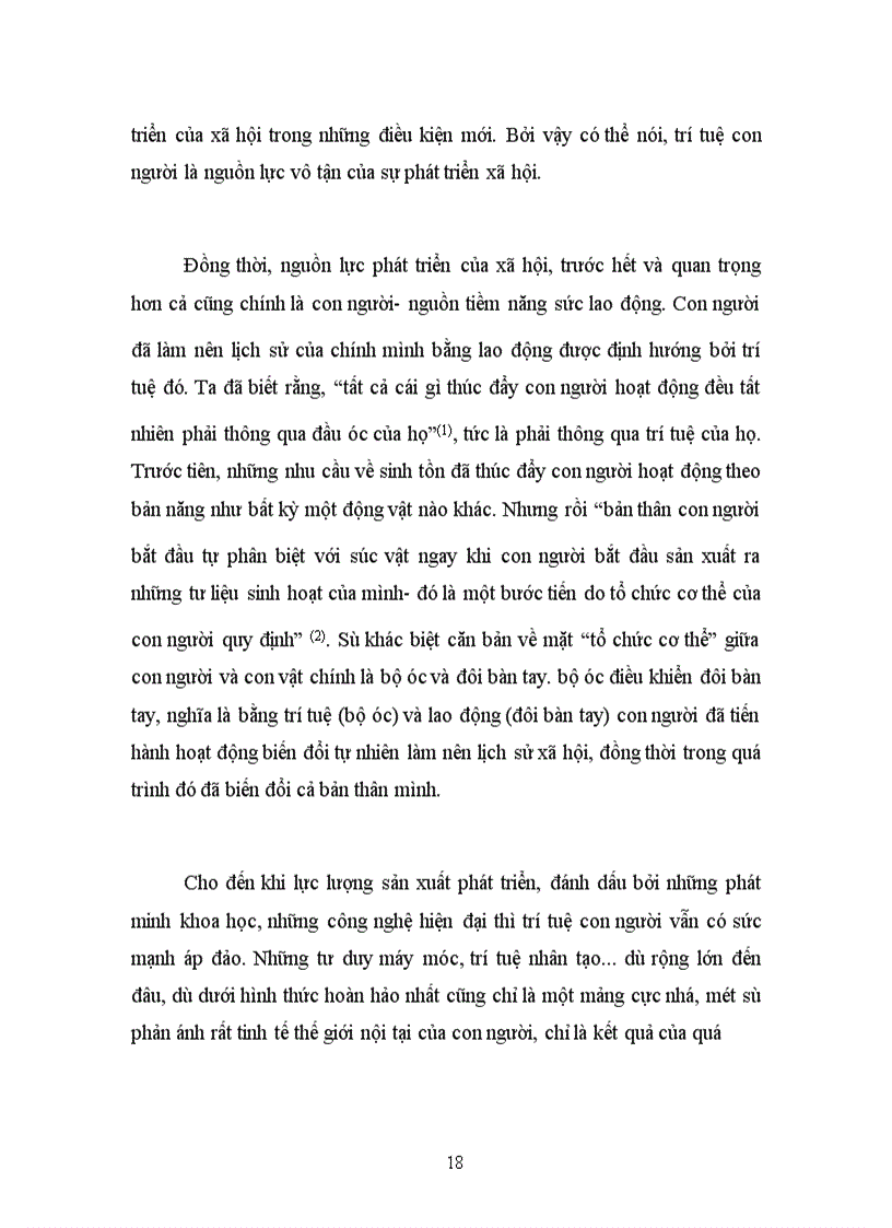 image for page Quan điểm con người trong triết học Mác Lênin và vai trò của con người trong thời kỳ CNH-HĐH đất nước