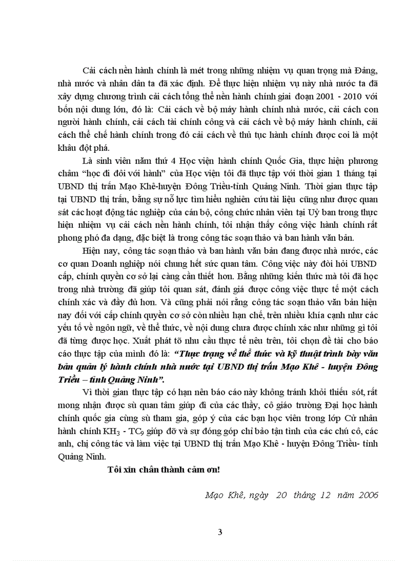 image for page Thực trạng về thể thức và kỹ thuật trình bày văn bản quản lý hành chính nhà nước tại UBND thị trấn Mạo Khê - huyện Đông Triều – tỉnh Quảng Ninh