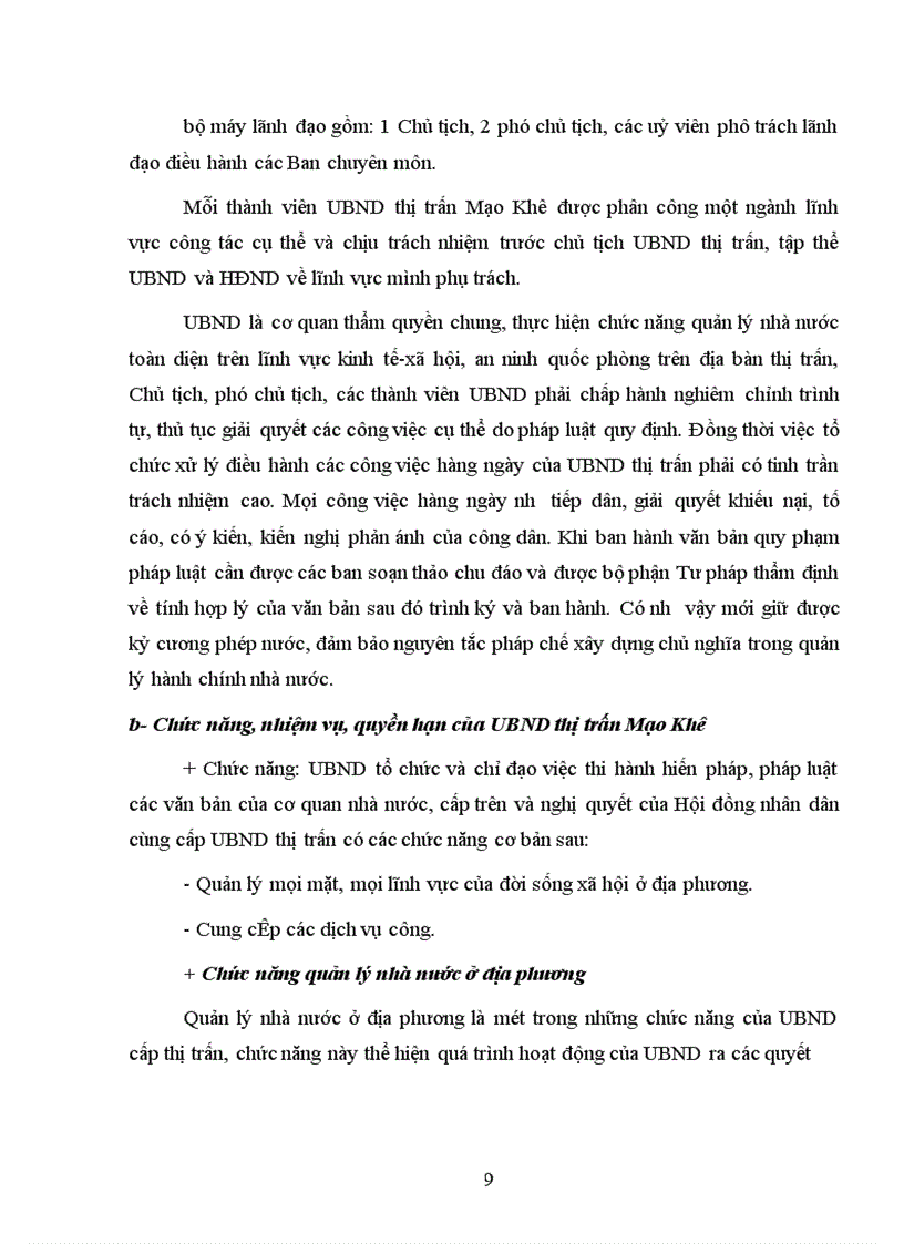 image for page Thực trạng về thể thức và kỹ thuật trình bày văn bản quản lý hành chính nhà nước tại UBND thị trấn Mạo Khê - huyện Đông Triều – tỉnh Quảng Ninh