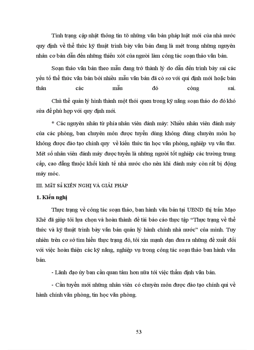 image for page Thực trạng về thể thức và kỹ thuật trình bày văn bản quản lý hành chính nhà nước tại UBND thị trấn Mạo Khê - huyện Đông Triều – tỉnh Quảng Ninh