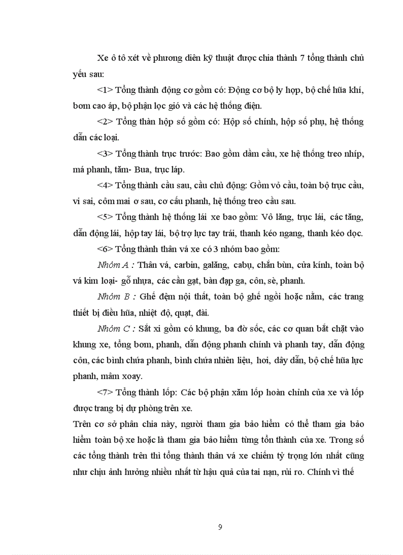 image for page Một số vấn đề về công tác Giám định- Bồi thường nghiệp vụ bảo hiểm vật chất xe cơ giới tại Bảo Việt Hà Nội