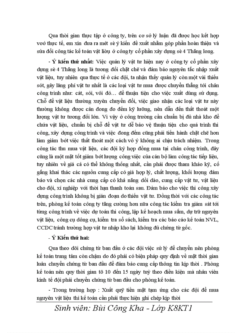 image for page Hoàn thiện kế toán nguyên vật liệu - công cụ dụng cụ tại Công ty cổ phần xây dựng số 4 Thăng Long