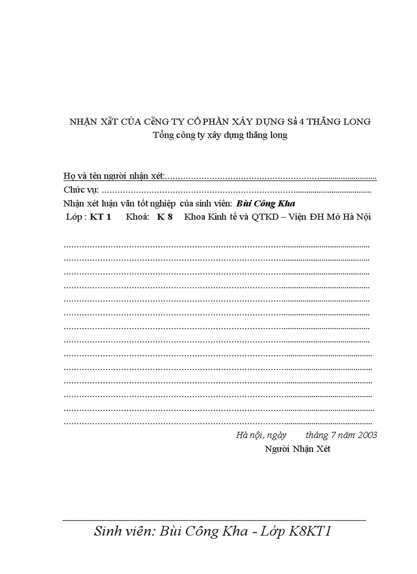 image for page Hoàn thiện kế toán nguyên vật liệu - công cụ dụng cụ tại Công ty cổ phần xây dựng số 4 Thăng Long