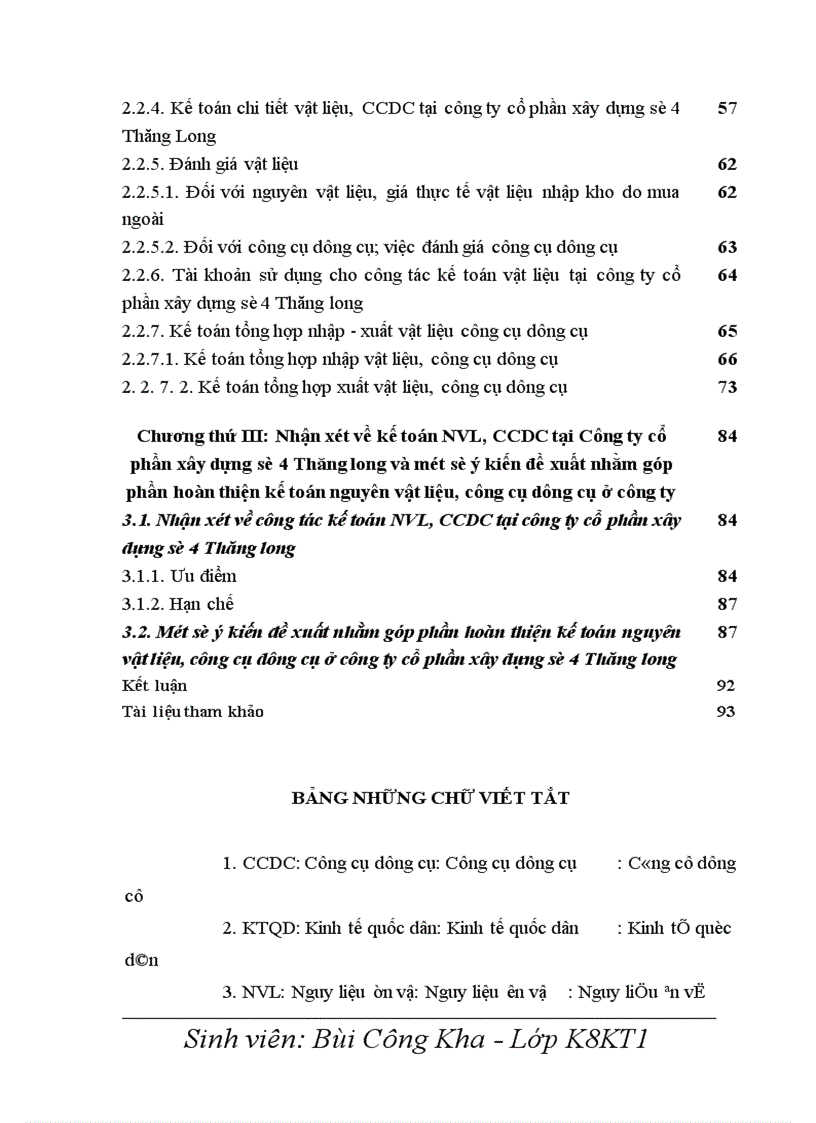 image for page Hoàn thiện kế toán nguyên vật liệu - công cụ dụng cụ tại Công ty cổ phần xây dựng số 4 Thăng Long