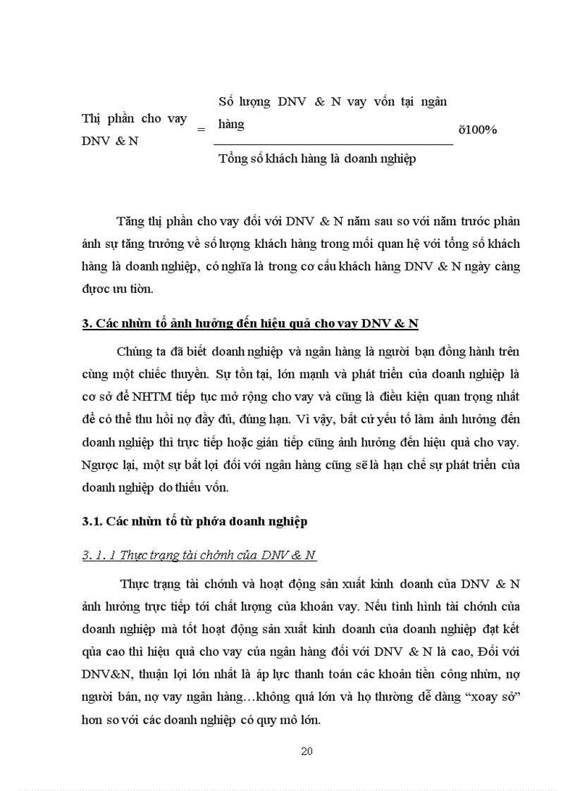 image for page Nâng cao hiệu quả cho vay DNV&N tại Sở giao dịch I - NHCT Việt Nam
