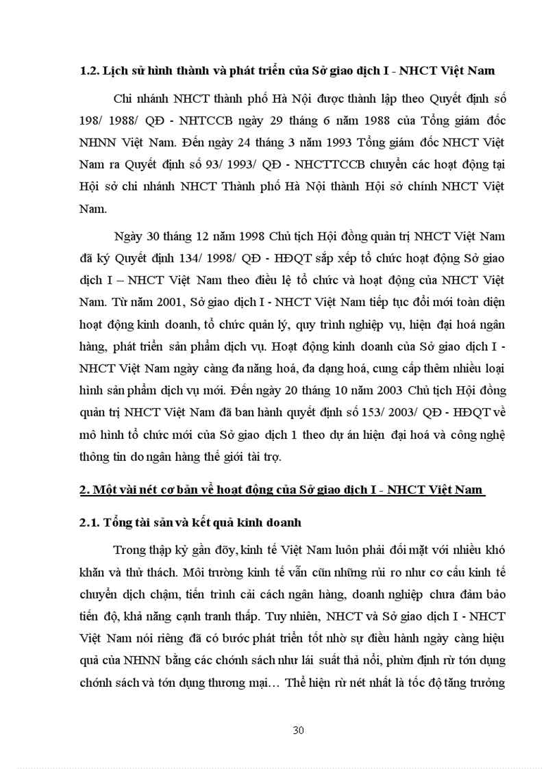 image for page Nâng cao hiệu quả cho vay DNV&N tại Sở giao dịch I - NHCT Việt Nam