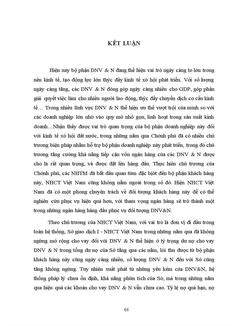 image for page Nâng cao hiệu quả cho vay DNV&N tại Sở giao dịch I - NHCT Việt Nam