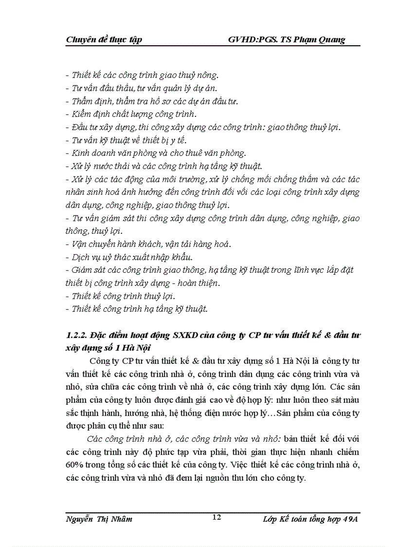 image for page Hoàn thiện kế toán chi phí, doanh thu và xác định kết quả kinh doanh tại công ty CP tư vấn thiết kế & đầu tư xây dựng số 1 Hà Nội