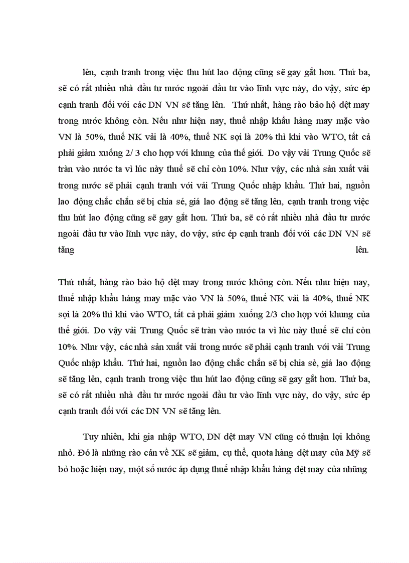 image for page Thực trạng doanh nghiệp dệt may Việt Nam hiện tại.