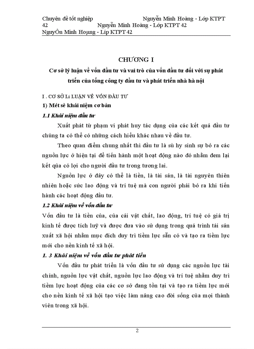 image for page Thu hút và sử dụng vốn đầu tư ở Tổng công ty đầu tư và phát triển nhà Hà Nội -Thực trạng và giải pháp