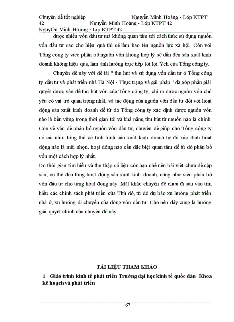 image for page Thu hút và sử dụng vốn đầu tư ở Tổng công ty đầu tư và phát triển nhà Hà Nội -Thực trạng và giải pháp