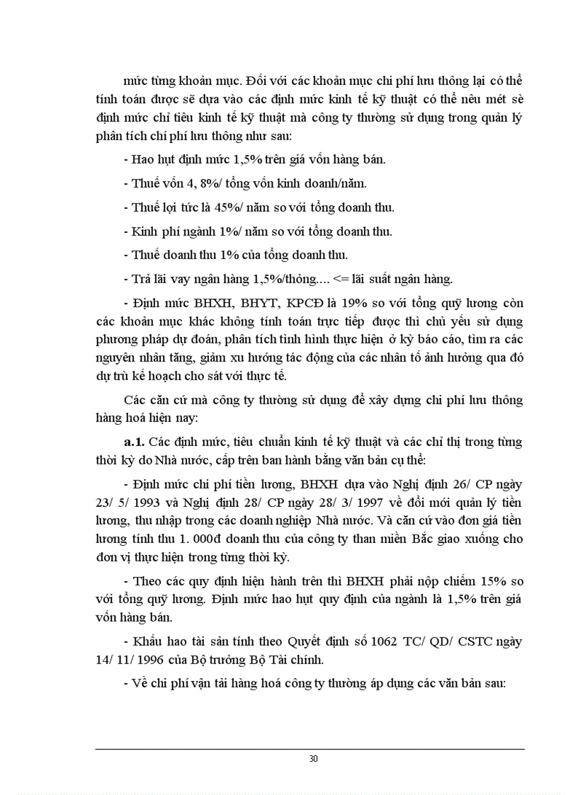 image for page Một số biện pháp giảm chí phí lưu thông tại công ty Kinh doanh và Chế biến than Hà Nội Kết cấu chuyên đề
