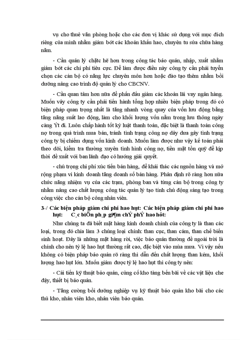image for page Một số biện pháp giảm chí phí lưu thông tại công ty Kinh doanh và Chế biến than Hà Nội Kết cấu chuyên đề