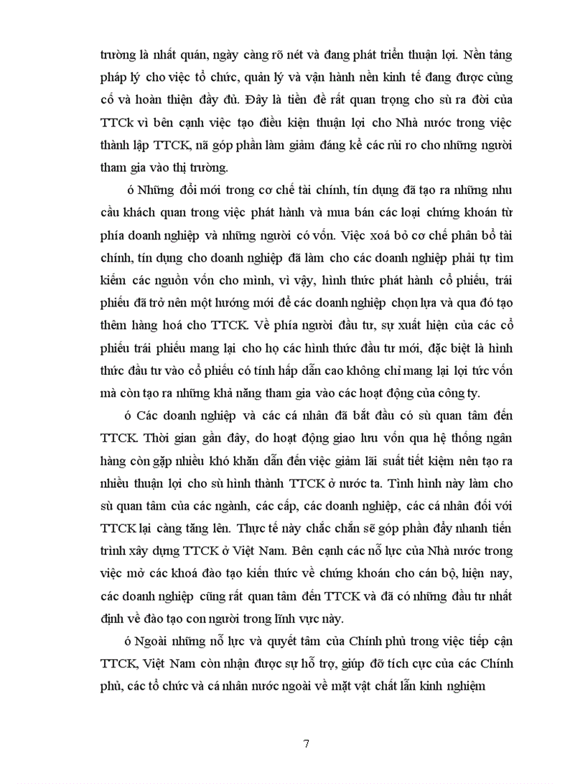 image for page Điều kiện thành lập TTCK và hoạt động của nó ở VN trong thời kỳ non trẻ