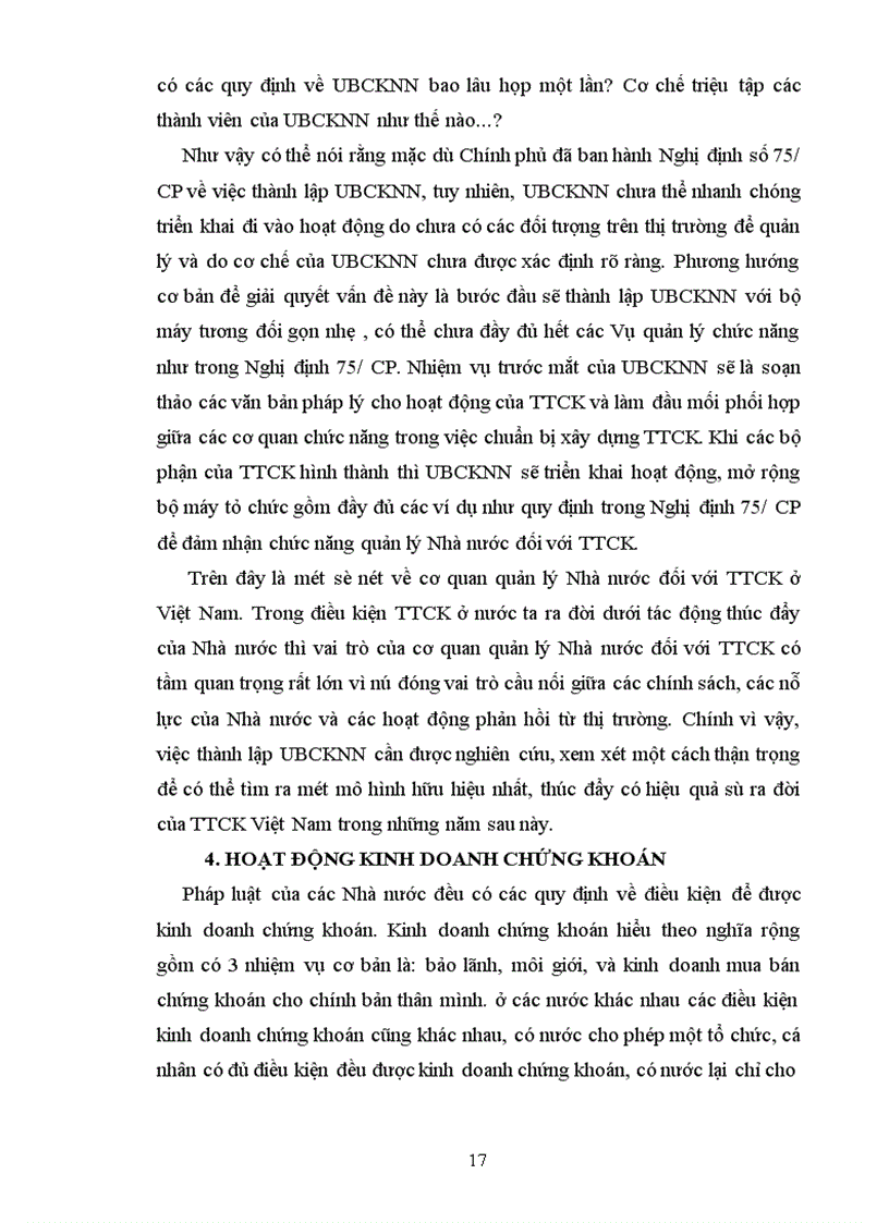 image for page Điều kiện thành lập TTCK và hoạt động của nó ở VN trong thời kỳ non trẻ