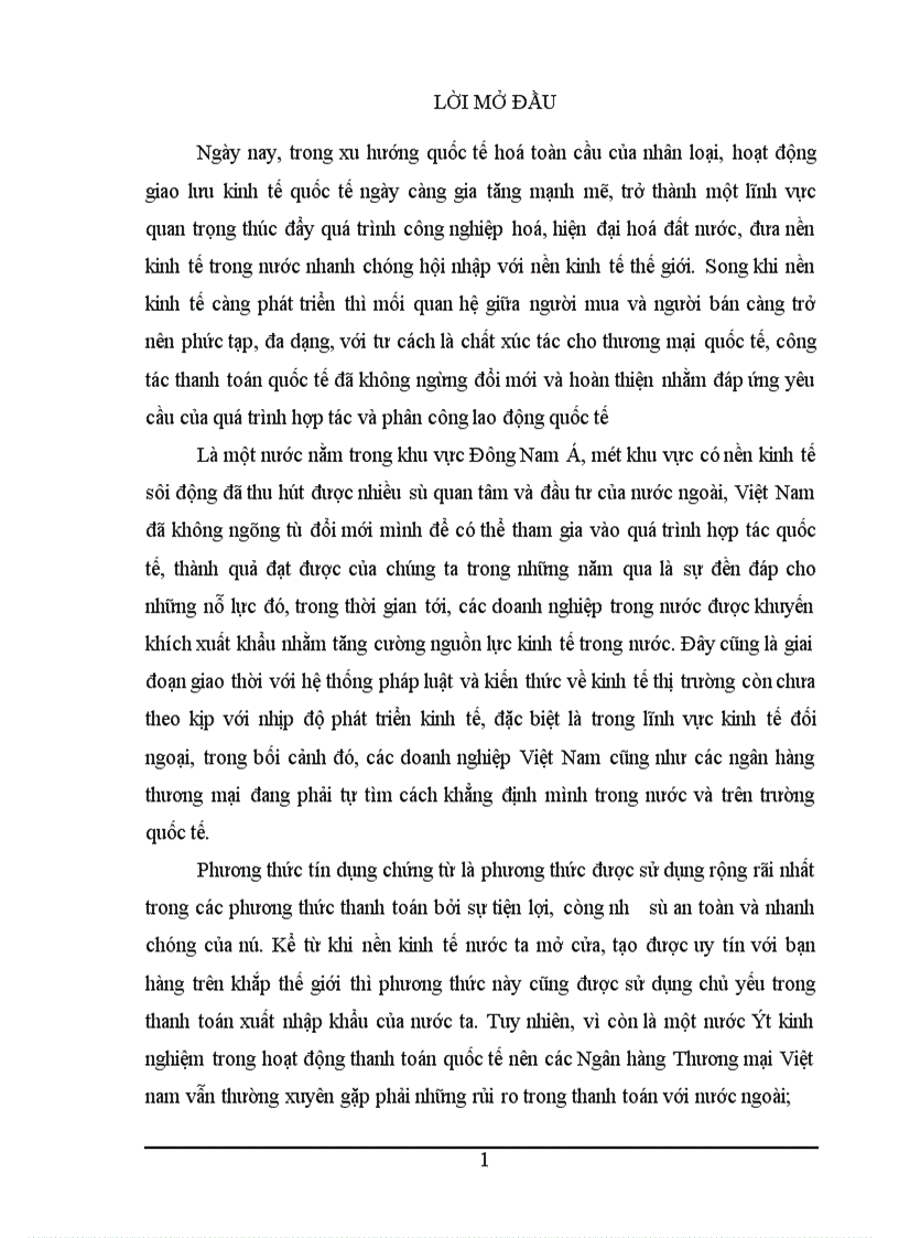 image for page Một số giải pháp nhằm hoàn thiện phương thức thanh toán tín dụng chứng từ tại Ngân hàng Công thương Thanh Xuân
