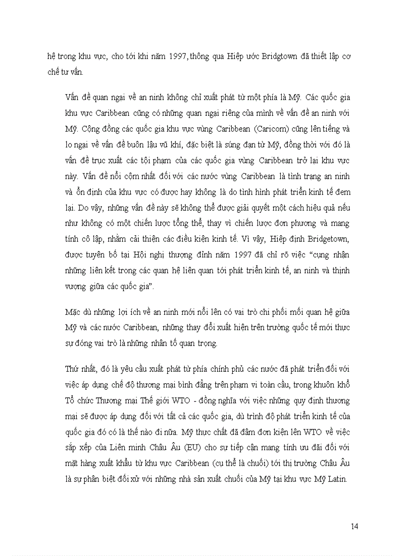 image for page Sự hợp tác và Sáng kiến Khu vực lòng chảo Carribean (CBI)