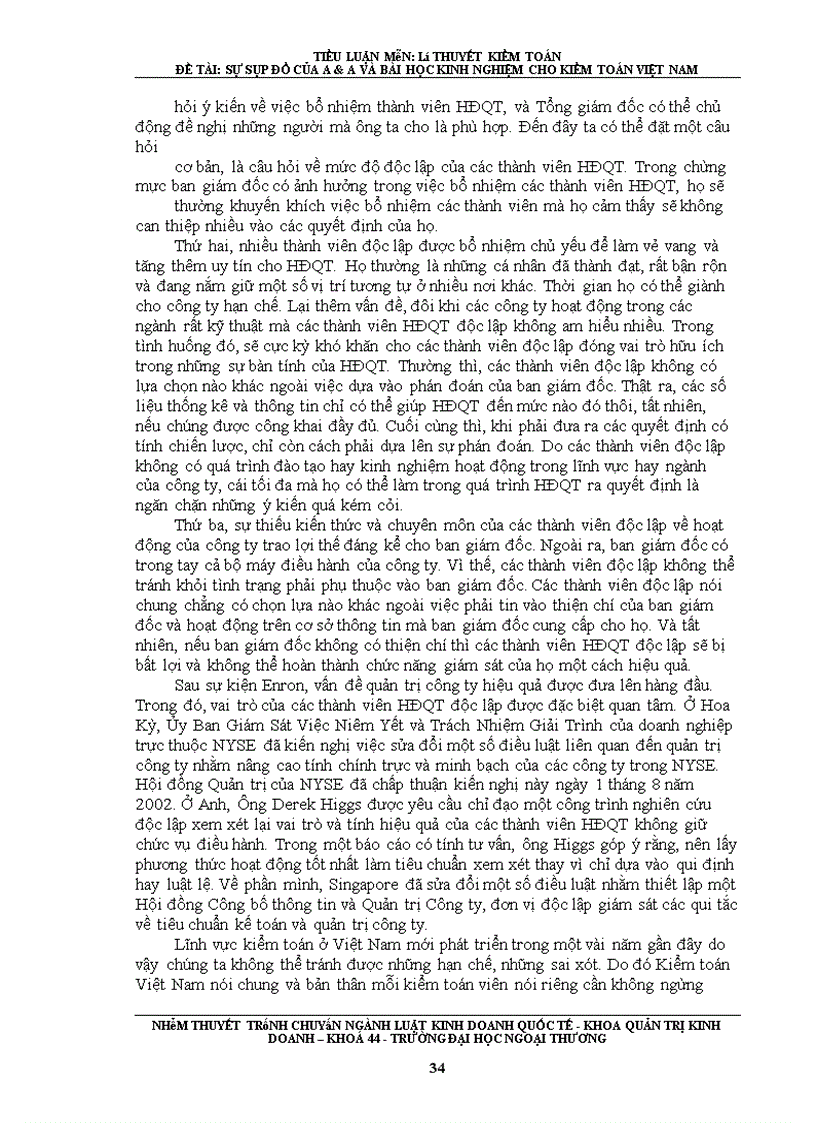 image for page Sự sụp đổ của a&a và bài học kinh nghiệm cho kiểm toán việt nam