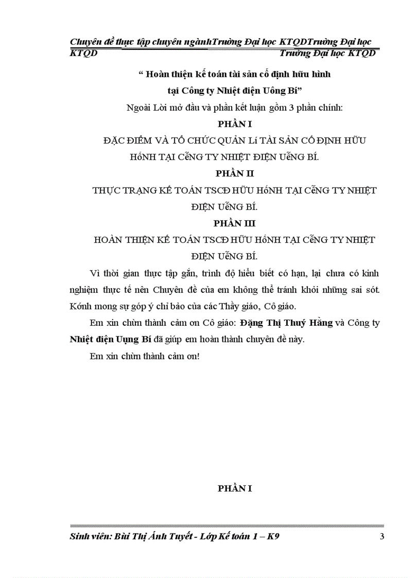 image for page Hoàn thiện kế toán tài sản cố định hữu hình tại công ty Nhiệt điện Uông Bí