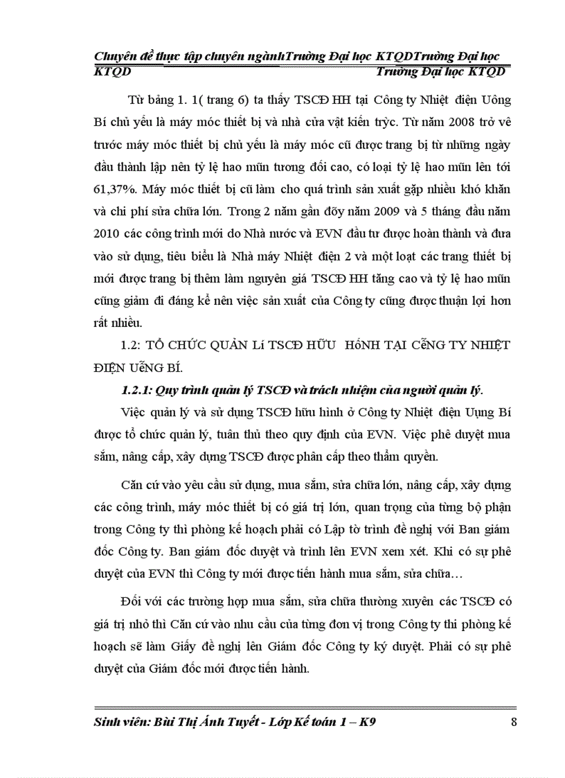 image for page Hoàn thiện kế toán tài sản cố định hữu hình tại công ty Nhiệt điện Uông Bí