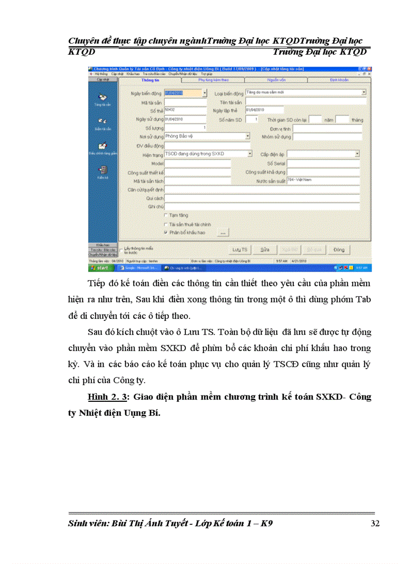 image for page Hoàn thiện kế toán tài sản cố định hữu hình tại công ty Nhiệt điện Uông Bí