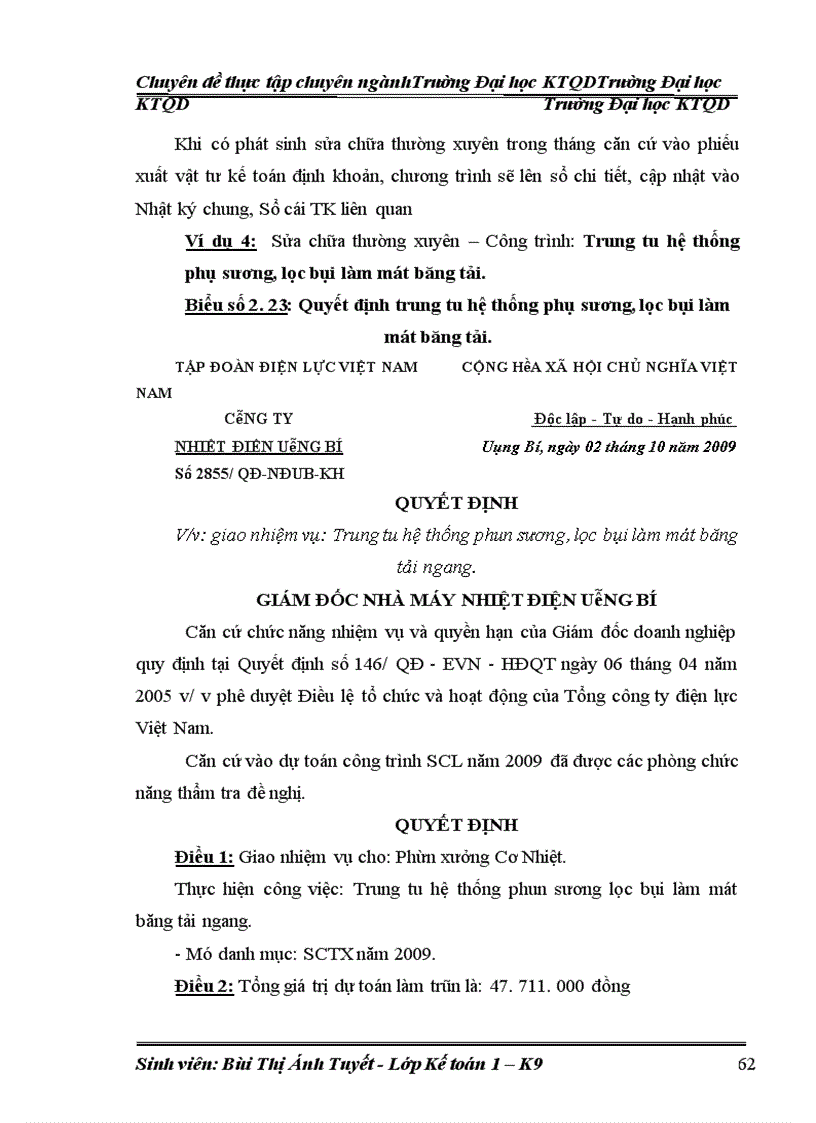 image for page Hoàn thiện kế toán tài sản cố định hữu hình tại công ty Nhiệt điện Uông Bí