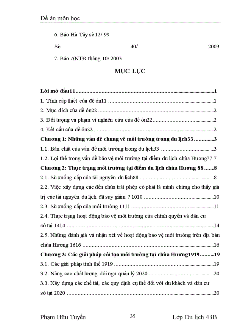 image for page Môi trường du lịch tại chùa Hương - thực trạng và giải pháp