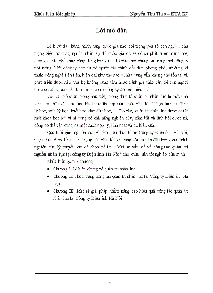 image for page Một số vấn đề về công tác quản trị nguồn nhân lực tại công ty Điện ảnh Hà Nội