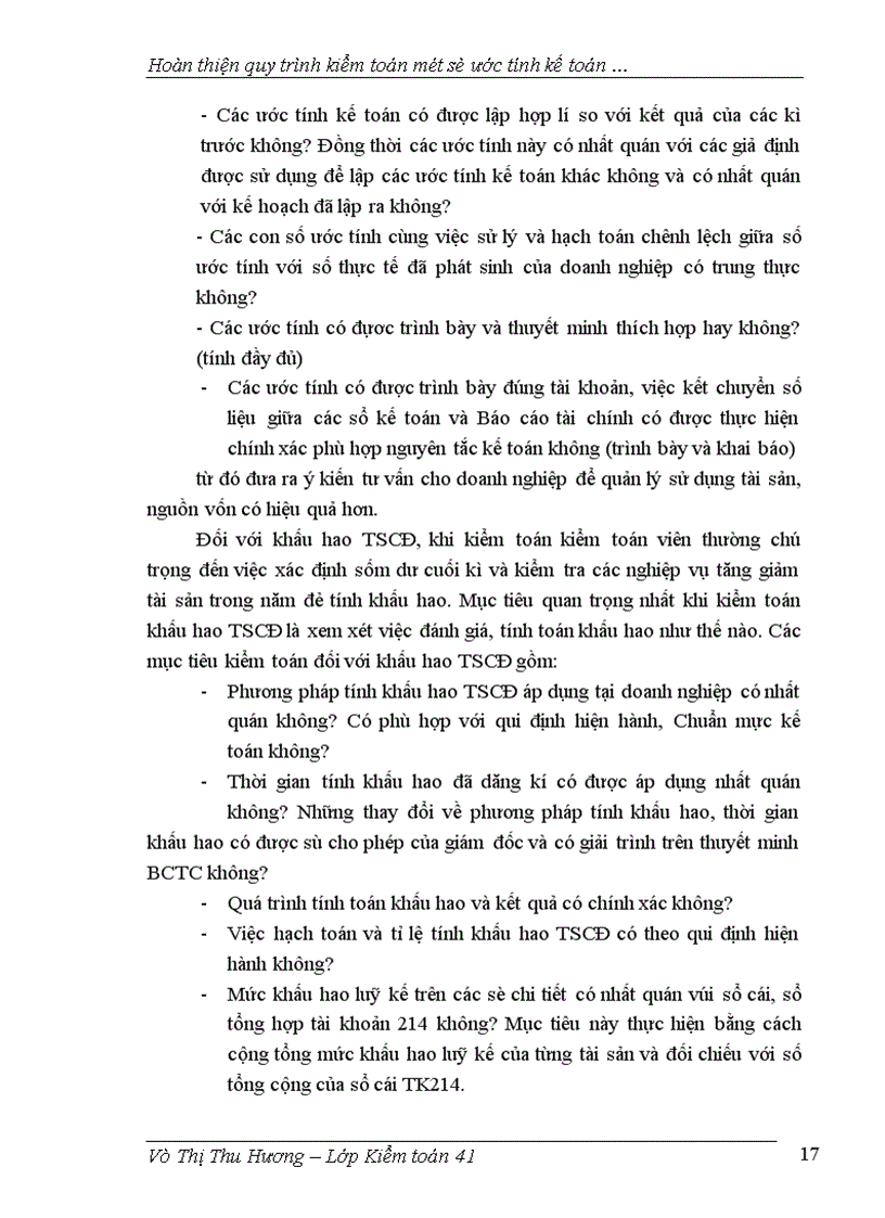 image for page Hoàn thiện qui trình kiểm toán một số ước tính kế toán trong kiểm toán báo cáo tài chính taị công ty AASC