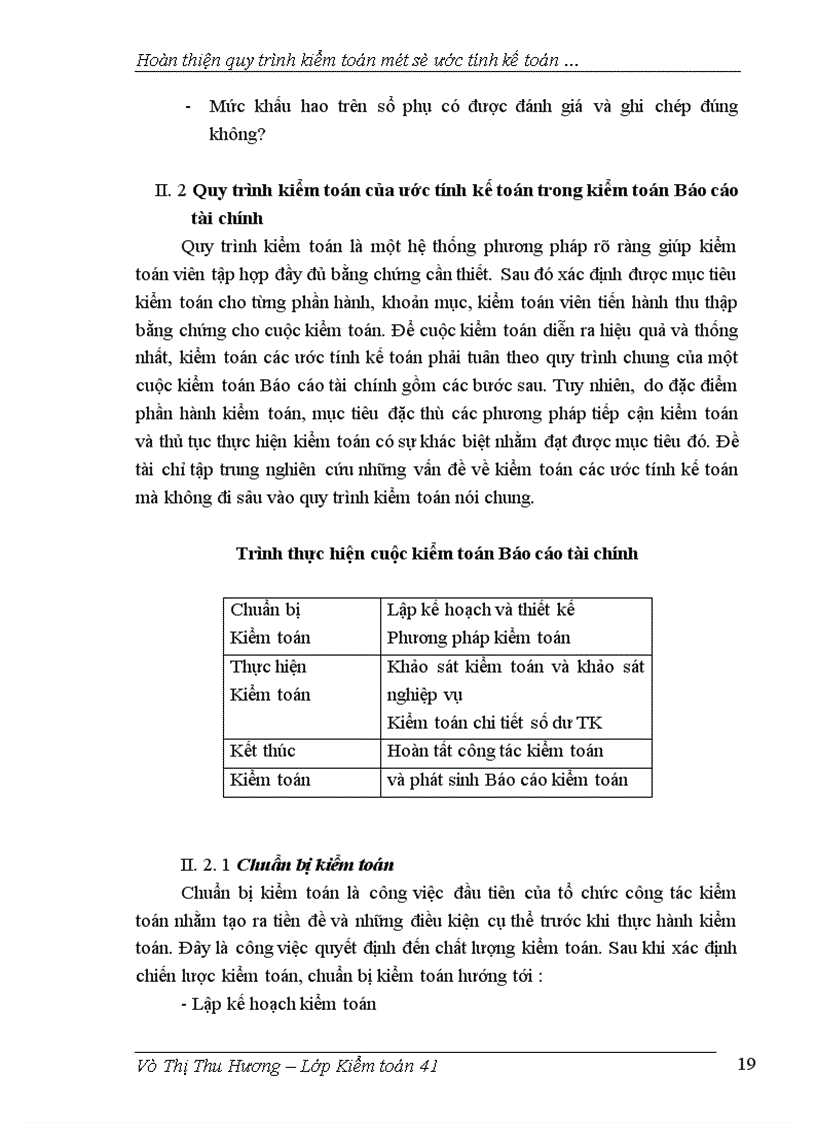 image for page Hoàn thiện qui trình kiểm toán một số ước tính kế toán trong kiểm toán báo cáo tài chính taị công ty AASC