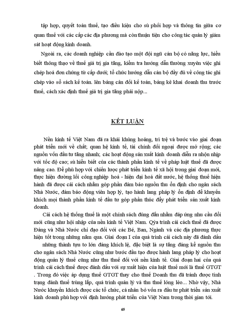 image for page Một số vấn đề về thuế GTGT và chế độ kế toán thuế GTGT áp dụng trong các doanh nghiệp sản xuất kinh doanh