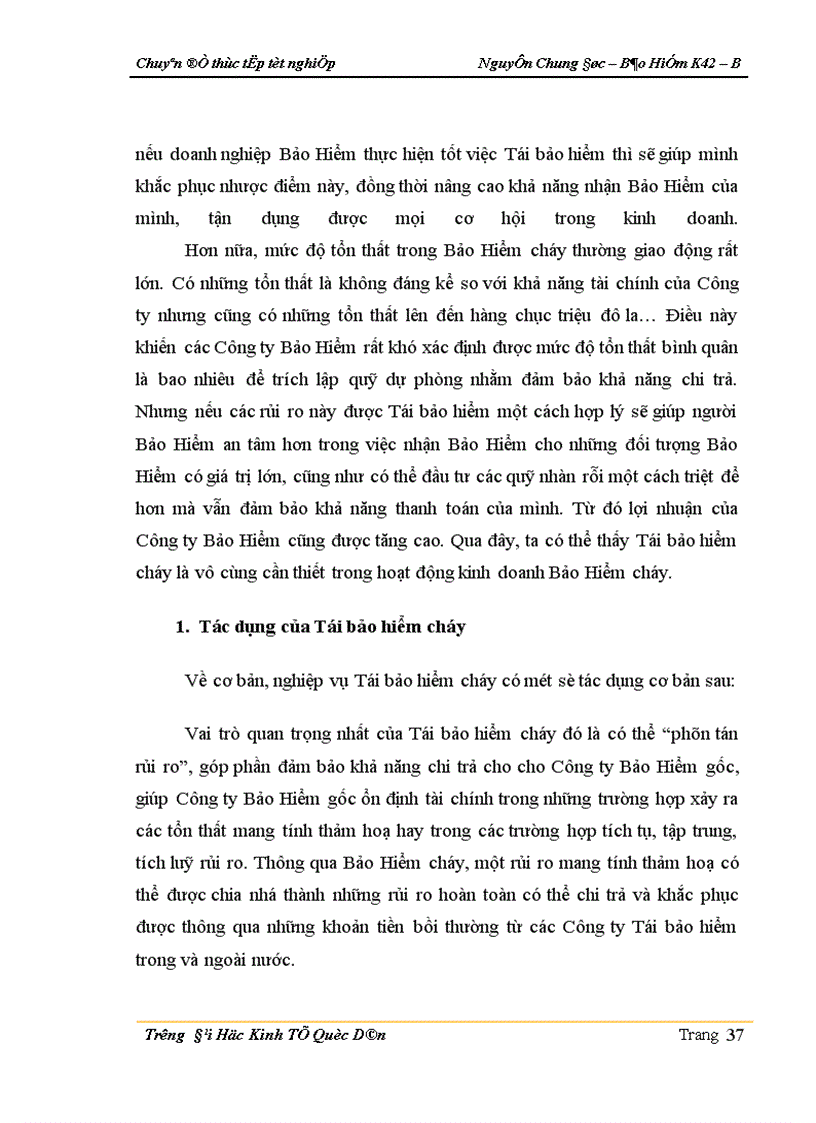 image for page Thực trạng kinh doanh nghiệp vụ Tái bảo hiểm cháy ở Công ty Tái bảo hiểm Quốc gia Việt Nam