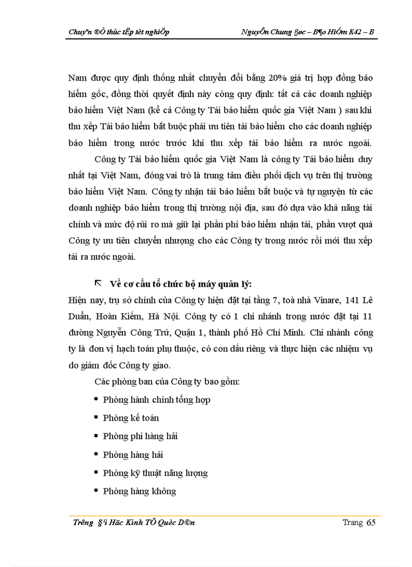 image for page Thực trạng kinh doanh nghiệp vụ Tái bảo hiểm cháy ở Công ty Tái bảo hiểm Quốc gia Việt Nam