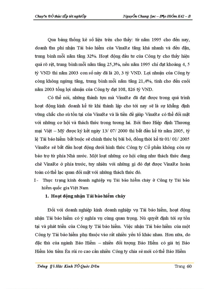image for page Thực trạng kinh doanh nghiệp vụ Tái bảo hiểm cháy ở Công ty Tái bảo hiểm Quốc gia Việt Nam