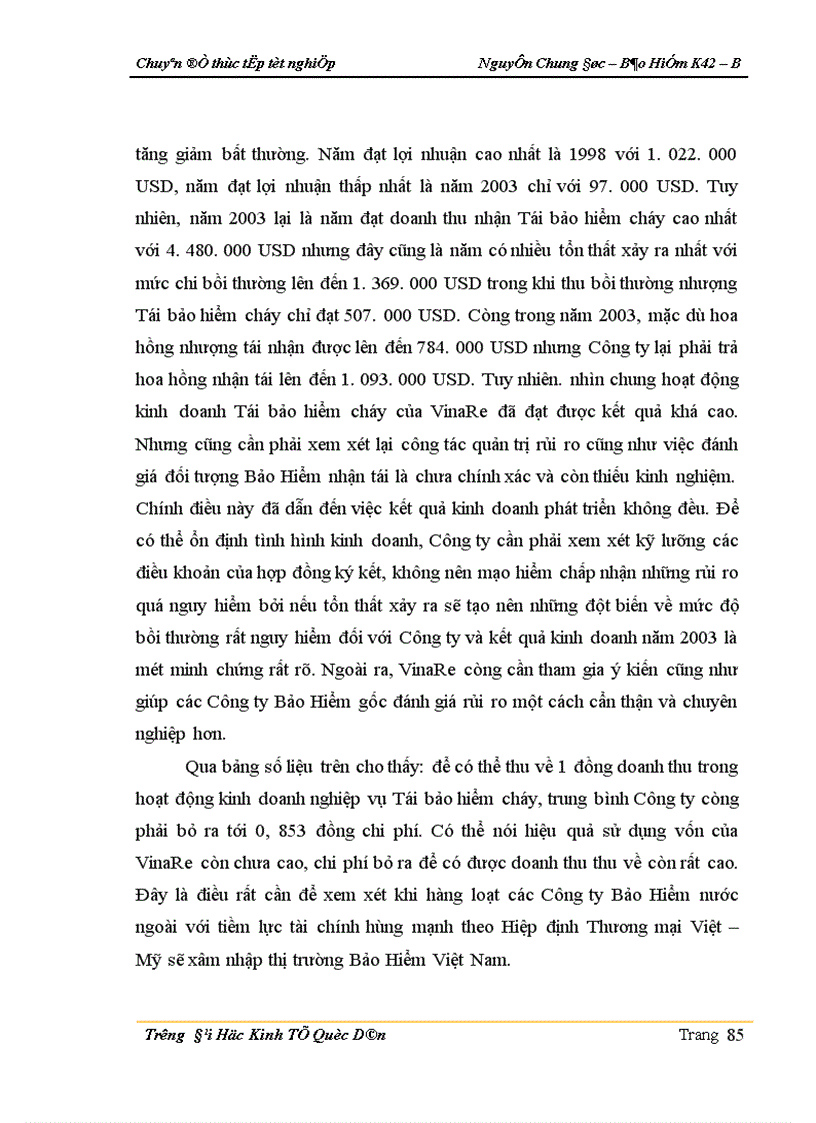 image for page Thực trạng kinh doanh nghiệp vụ Tái bảo hiểm cháy ở Công ty Tái bảo hiểm Quốc gia Việt Nam
