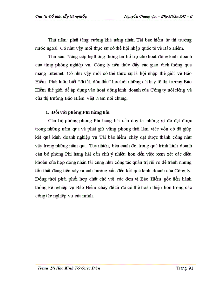image for page Thực trạng kinh doanh nghiệp vụ Tái bảo hiểm cháy ở Công ty Tái bảo hiểm Quốc gia Việt Nam